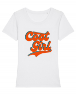 Cool Girl Tricou mânecă scurtă guler larg fitted Damă Expresser