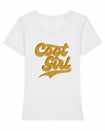 Cool Girl Tricou mânecă scurtă guler larg fitted Damă Expresser