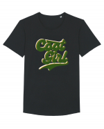 Cool Girl Tricou mânecă scurtă guler larg Bărbat Skater