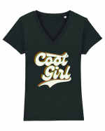 Cool Girl Tricou mânecă scurtă guler V Damă Evoker