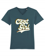 Cool Girl Tricou mânecă scurtă guler V Bărbat Presenter