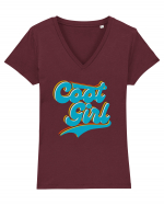 Cool Girl Tricou mânecă scurtă guler V Damă Evoker