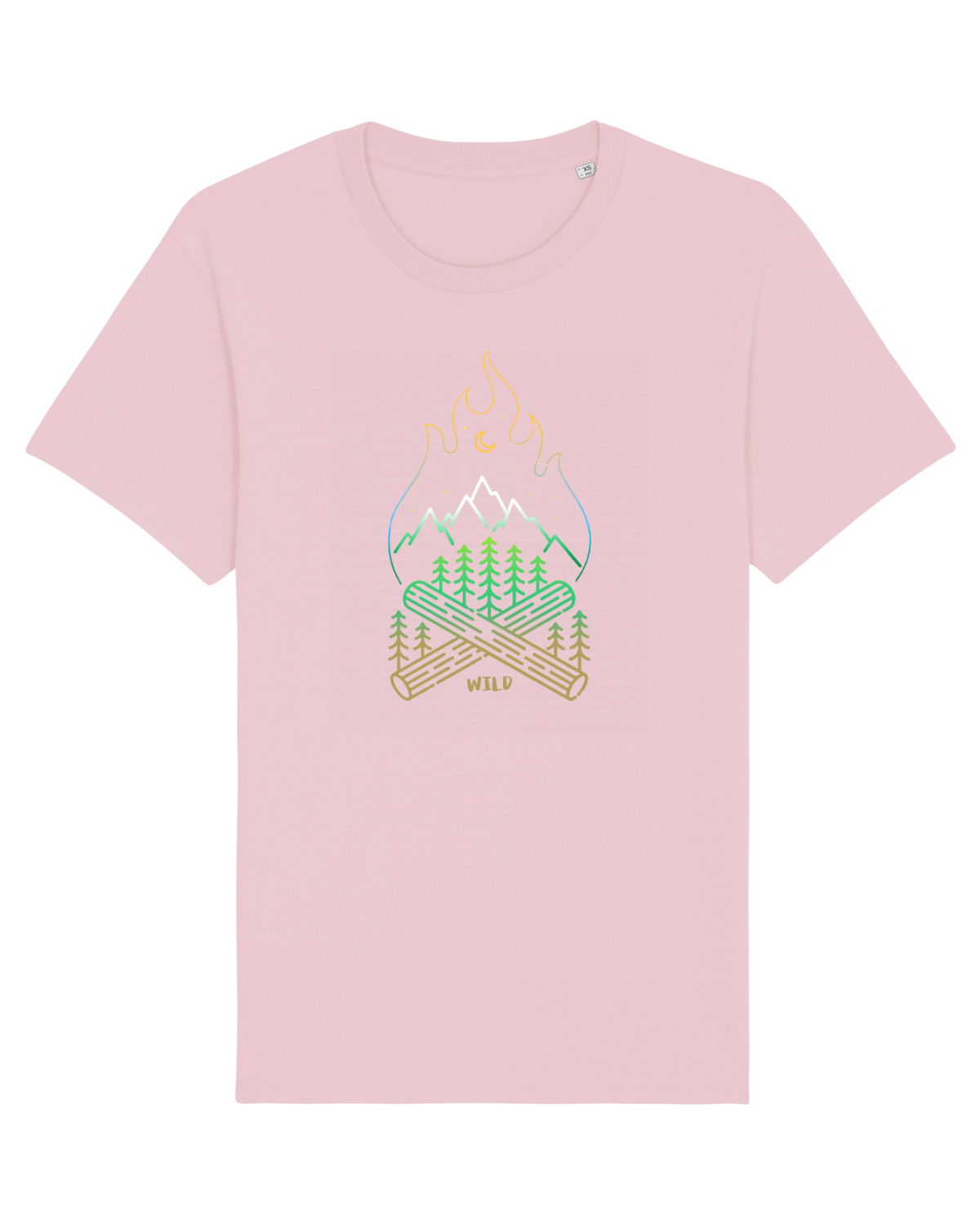 Tricou mânecă scurtă Unisex Rocker Cotton Pink