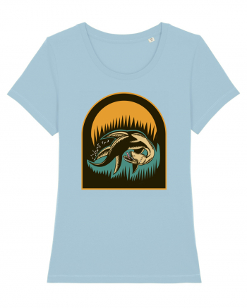 Retro Loch Ness Sky Blue