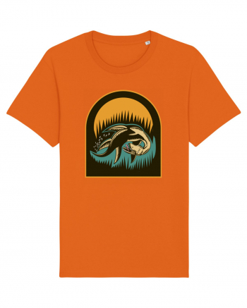 Retro Loch Ness Bright Orange