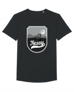 Retro Loch Ness Tricou mânecă scurtă guler larg Bărbat Skater