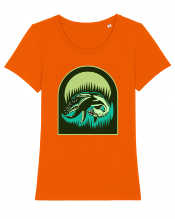 Retro Loch Ness Bright Orange