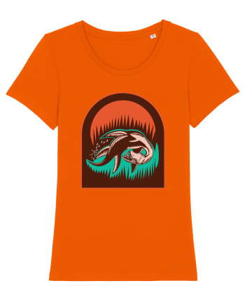 Retro Loch Ness Bright Orange