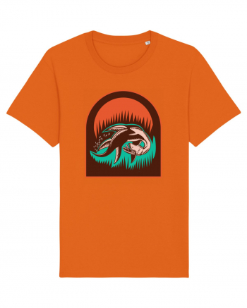 Retro Loch Ness Bright Orange