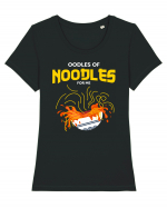 Oodles of Noodles for Me Tricou mânecă scurtă guler larg fitted Damă Expresser