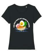 The Real Taste of Japan in a Bowl Tricou mânecă scurtă guler larg fitted Damă Expresser