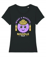 What a Massive Noodle Bowl Tricou mânecă scurtă guler larg fitted Damă Expresser