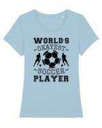 World's Okayest Soccer player  Tricou mânecă scurtă guler larg fitted Damă Expresser