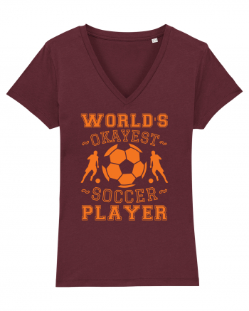 World's Okayest Soccer player  Burgundy