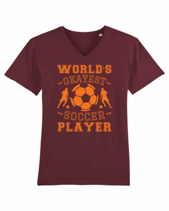 World's Okayest Soccer player  Burgundy