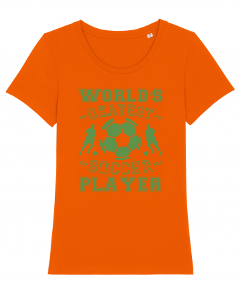 World's Okayest Soccer player  Bright Orange