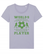 World's Okayest Soccer player  Tricou mânecă scurtă guler larg fitted Damă Expresser