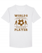 World's Okayest Soccer player  Tricou mânecă scurtă guler larg Bărbat Skater