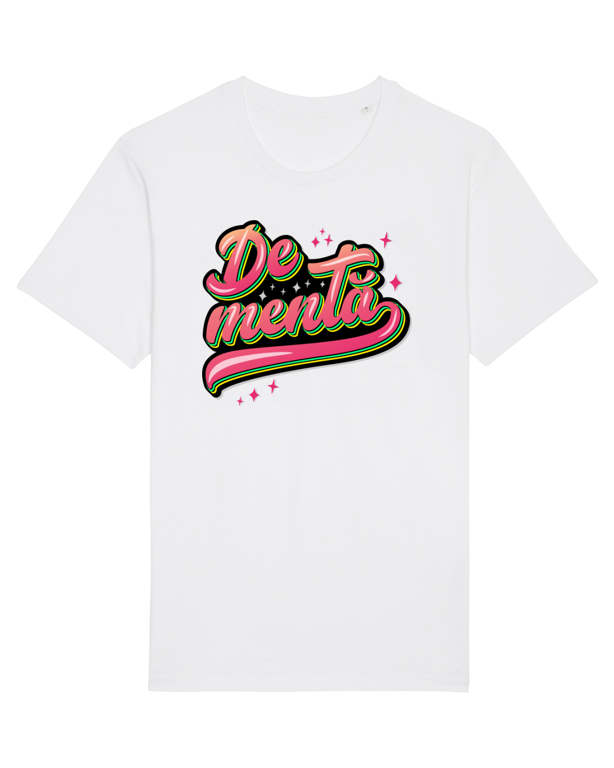 Tricou mânecă scurtă Unisex Rocker White