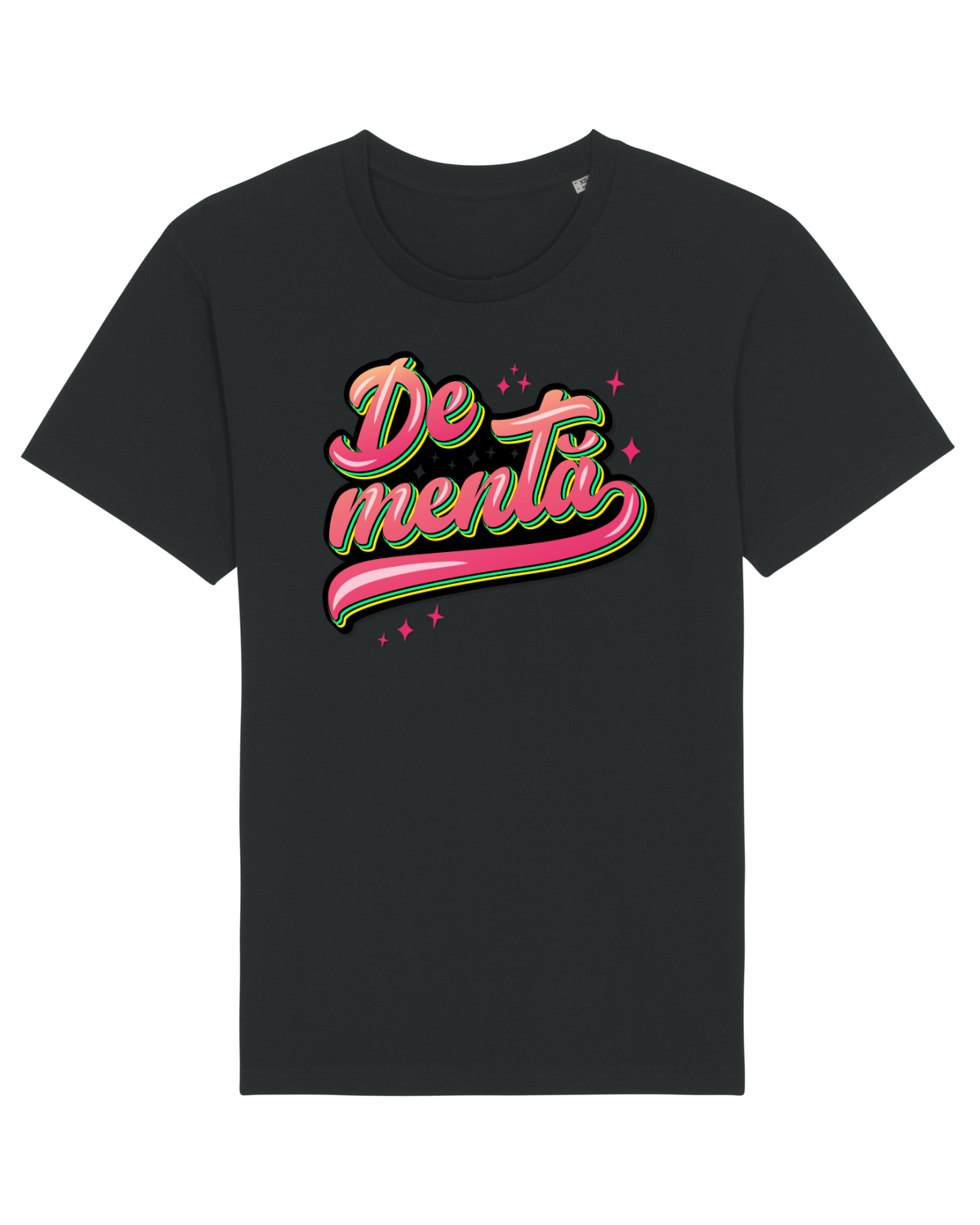 Tricou mânecă scurtă Unisex Rocker Black