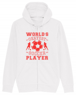 World's Okayest Soccer player  Hanorac cu fermoar Unisex Connector