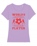 World's Okayest Soccer player  Tricou mânecă scurtă guler larg fitted Damă Expresser