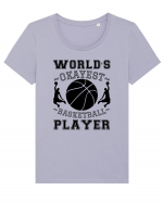 World'S Okayest Basketball Player Tricou mânecă scurtă guler larg fitted Damă Expresser