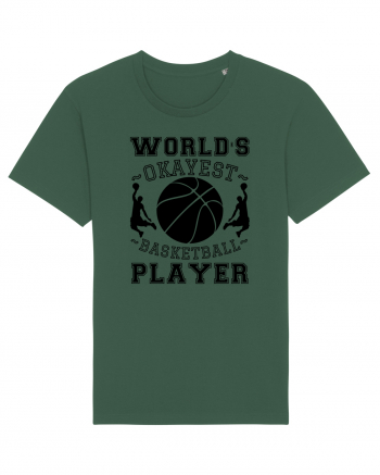 World'S Okayest Basketball Player Bottle Green