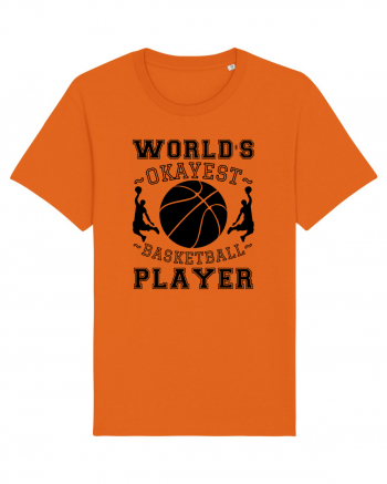 World'S Okayest Basketball Player Bright Orange