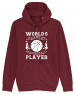 World'S Okayest Basketball Player Hanorac cu fermoar Unisex Connector