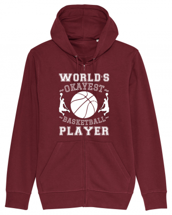 World'S Okayest Basketball Player Burgundy