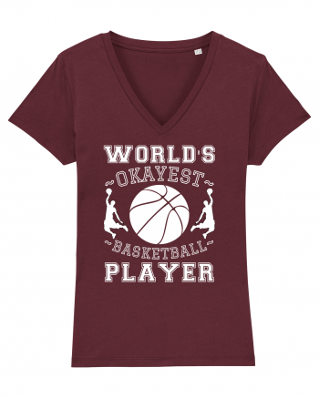 World'S Okayest Basketball Player Burgundy