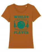 World'S Okayest Basketball Player Tricou mânecă scurtă guler larg fitted Damă Expresser