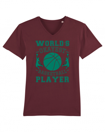 World'S Okayest Basketball Player Burgundy