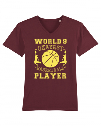 World'S Okayest Basketball Player Burgundy