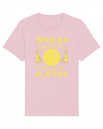 World'S Okayest Basketball Player Cotton Pink