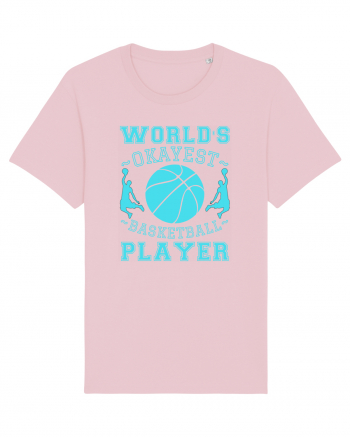 World'S Okayest Basketball Player Cotton Pink