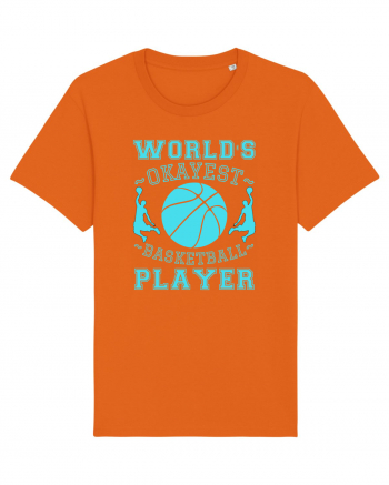 World'S Okayest Basketball Player Bright Orange