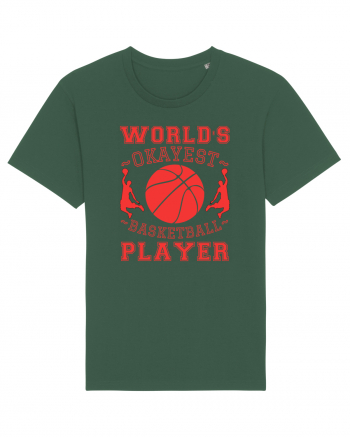 World'S Okayest Basketball Player Bottle Green