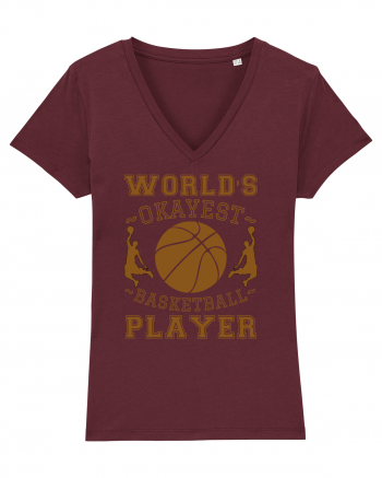 World'S Okayest Basketball Player Burgundy