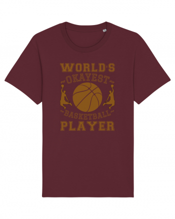 World'S Okayest Basketball Player Burgundy