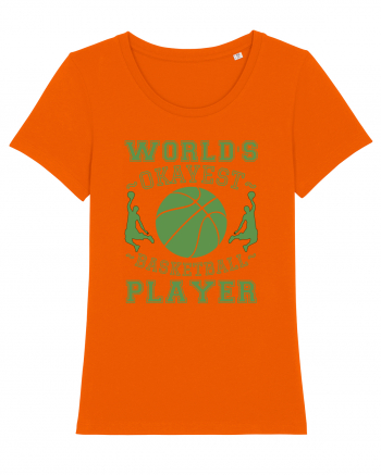 World'S Okayest Basketball Player Bright Orange