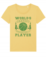 World'S Okayest Basketball Player Tricou mânecă scurtă guler larg fitted Damă Expresser