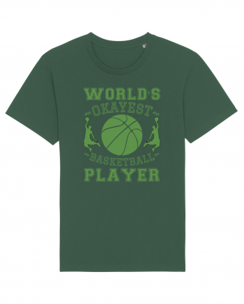 World'S Okayest Basketball Player Bottle Green