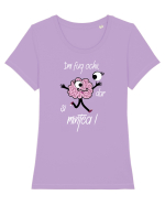 Îmi fug ochii, dar și mintea Tricou mânecă scurtă guler larg fitted Damă Expresser