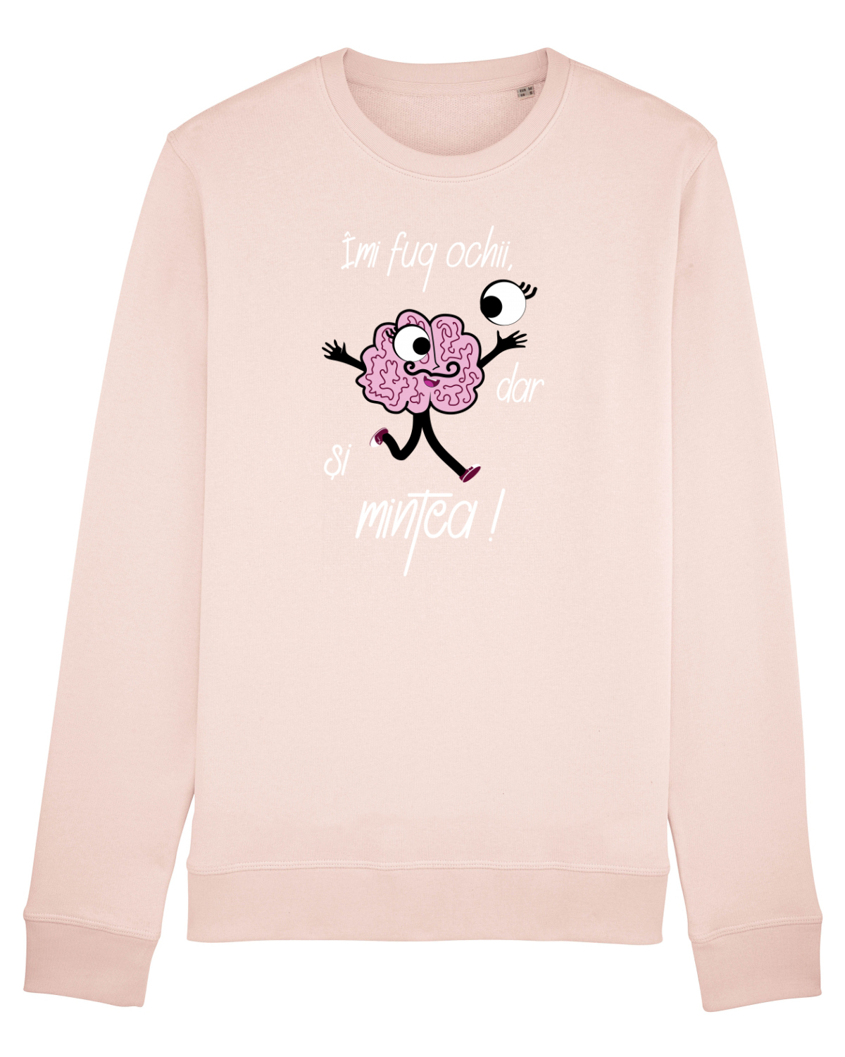 Bluză mânecă lungă Unisex Rise Candy Pink