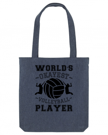 World'S Okayest Volleyball Player Midnight Blue