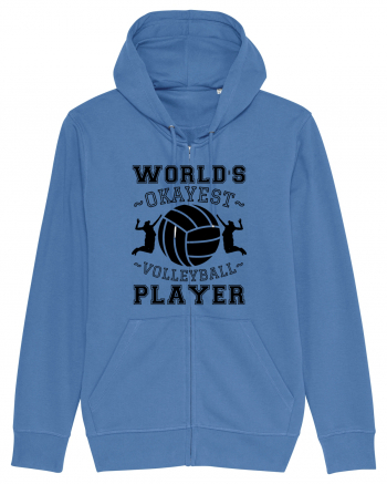 World'S Okayest Volleyball Player Bright Blue