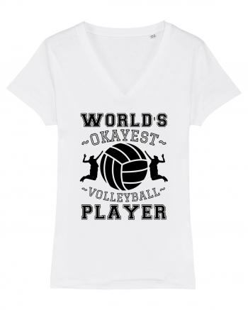 World'S Okayest Volleyball Player White