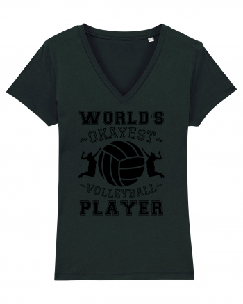 World'S Okayest Volleyball Player Black